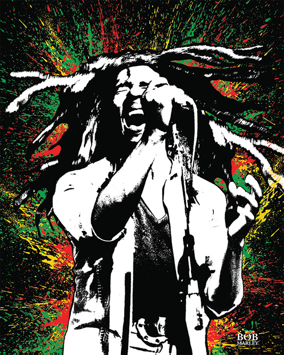 Bob Marley (Paint) Canvas Prints