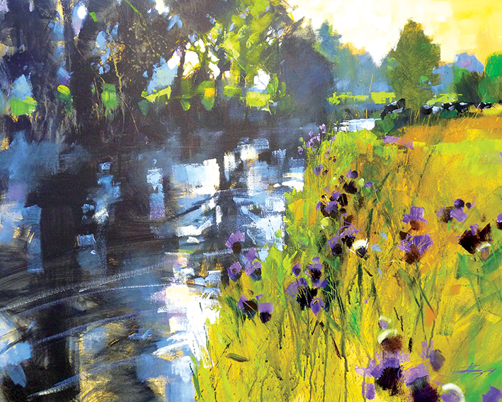 Chris Forsey (Sun and Meadow Thistles) Canvas Print