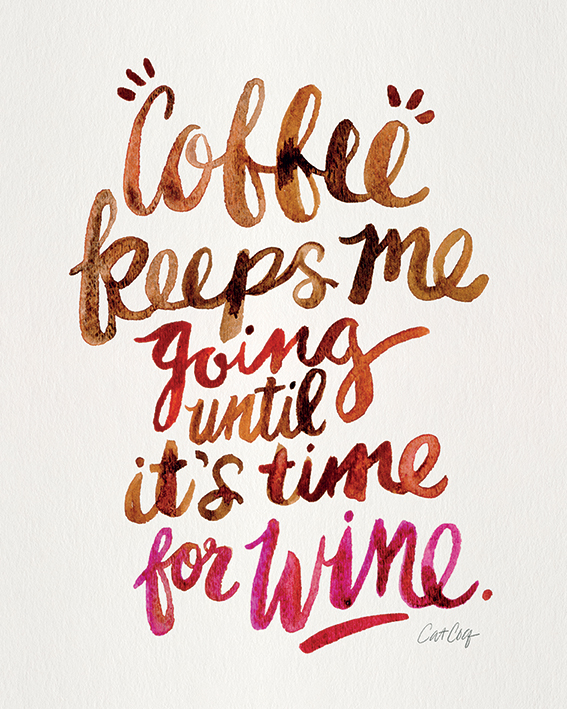 Cat Coquillette (Coffee & Wine) Canvas Print