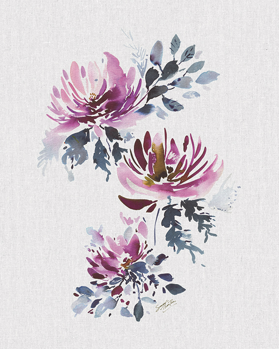 Summer Thornton (Watercolour Floral II) Canvas Print