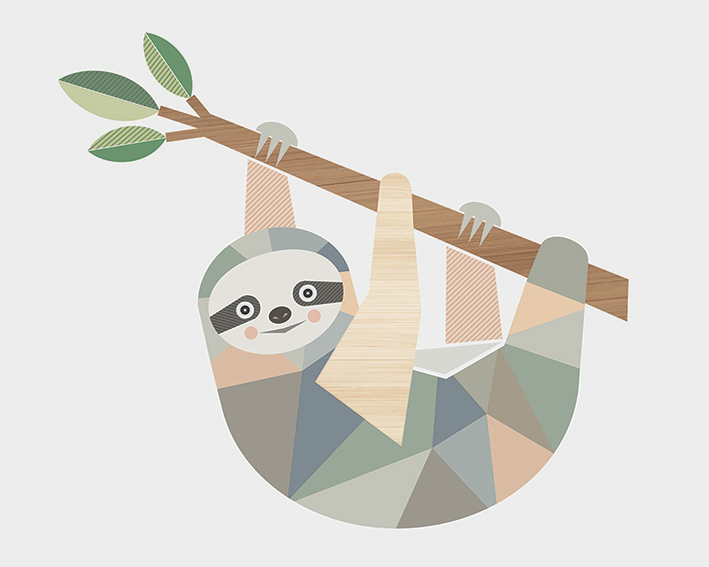 Little Design Haus (Sloth) Canvas Prints