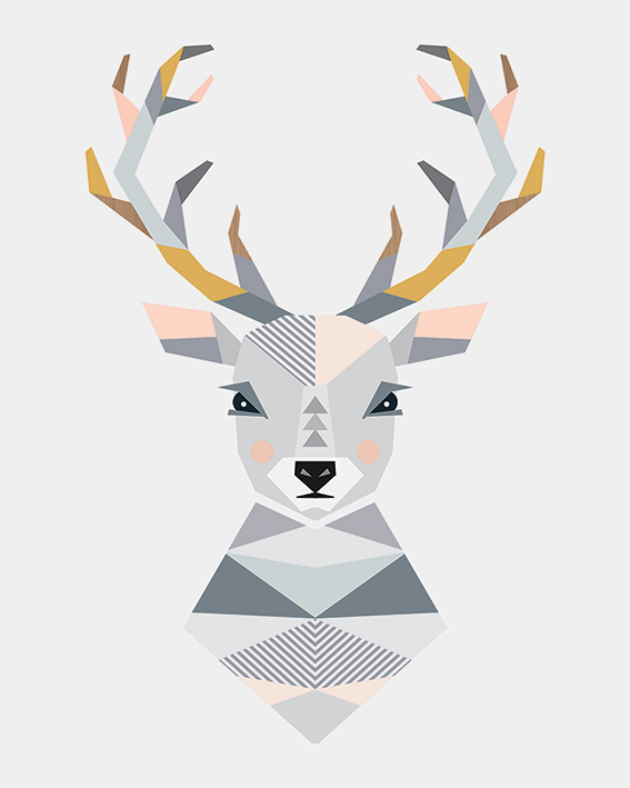 Little Design Haus (Stag) Canvas Print
