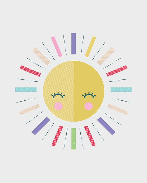 Little Design Haus (Sun) Canvas Print