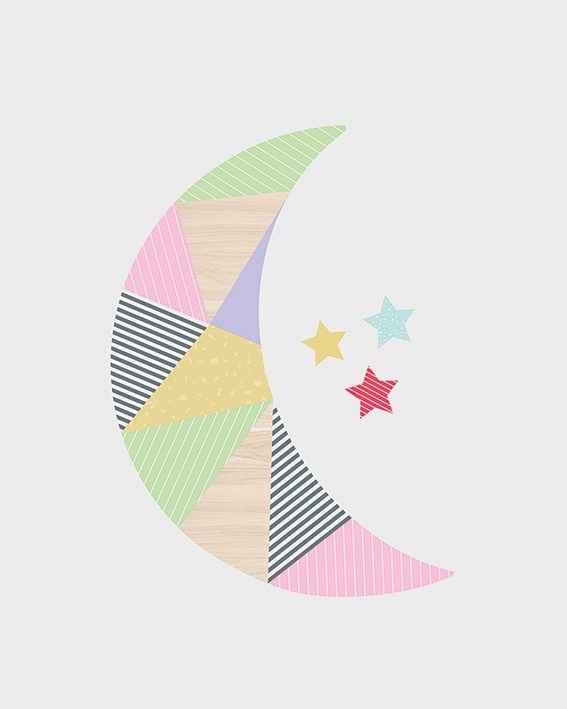 Little Design Haus (Moon) Canvas Prints