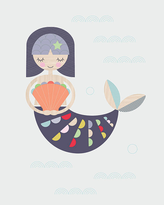 Little Design Haus (Mermaid) Canvas Prints