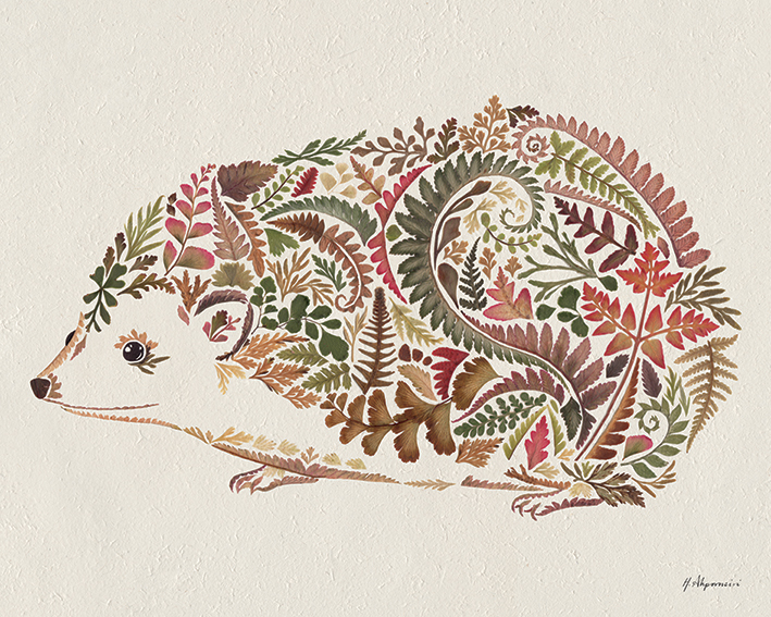 Helen Ahpornsiri (Happy Hedgehog) Canvas Print