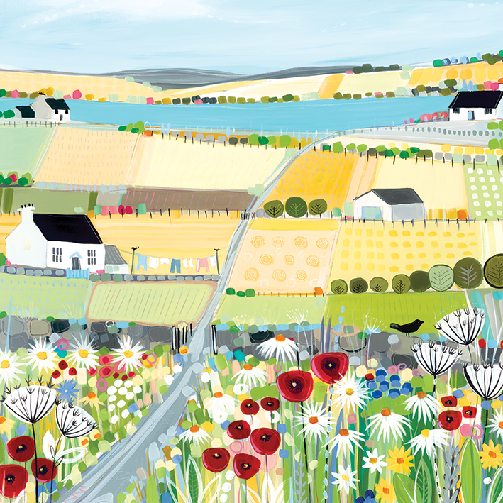 Bell (Bright Meadow) Canvas Print The Art Group