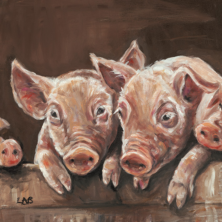 Louise Brown (Oink!) Canvas Print
