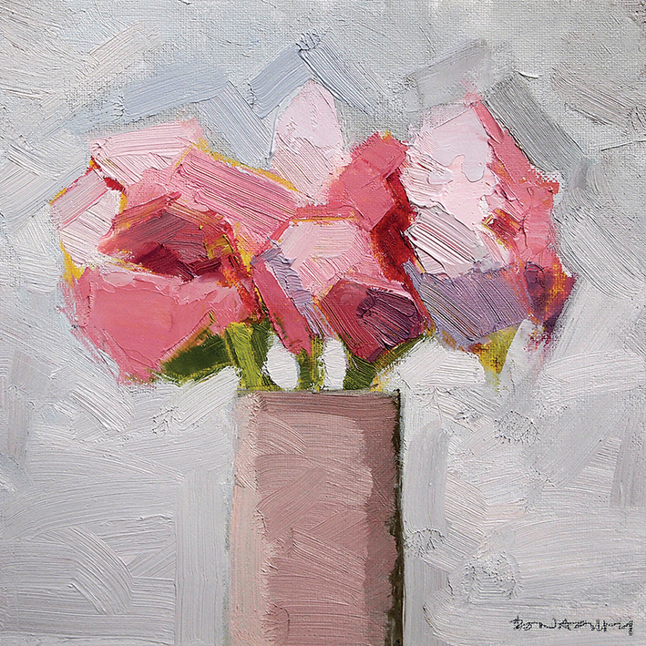 Paul Donaghy (Pink Trio) Canvas Prints
