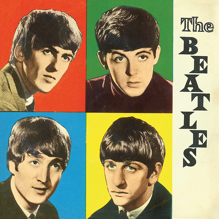 The Beatles (Colours) Canvas Print