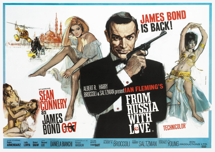 James Bond (From Russia With Love - Painting) Canvas Print