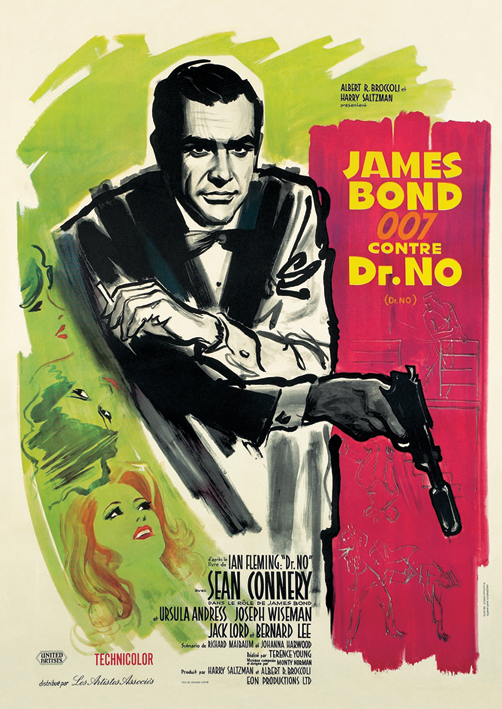 James Bond (Dr. No - French) Canvas Print