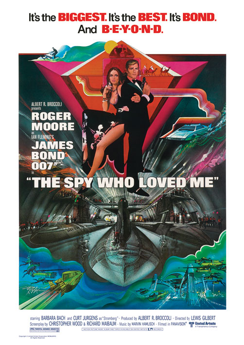 James Bond (The Spy Who Loved Me) Canvas Prints