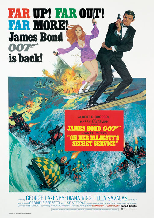 James Bond (On Her Majesty's Secret Service) Canvas Prints