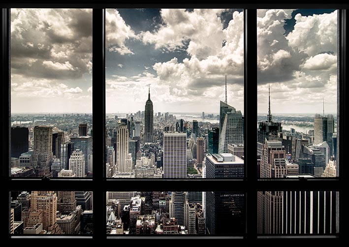 New York Window Canvas Prints