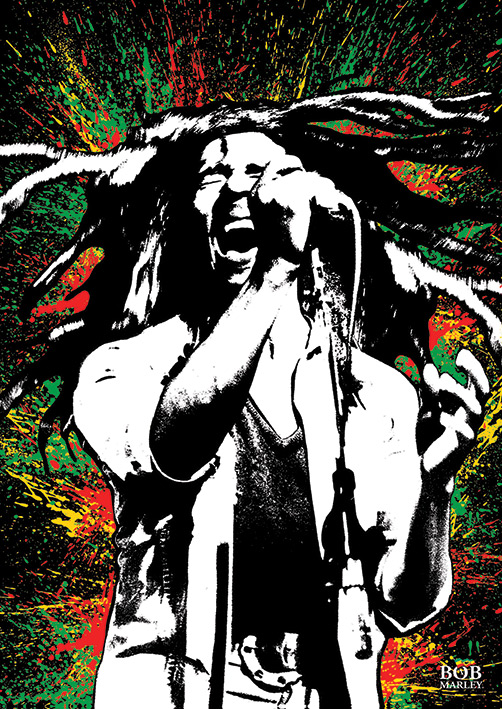 Bob Marley (Paint) Canvas Print