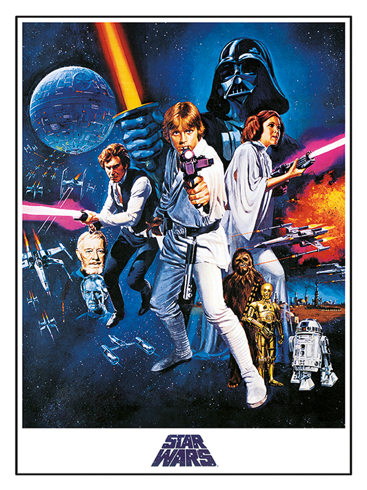 Star Wars Episode IV A New Hope (One Sheet) Canvas Print