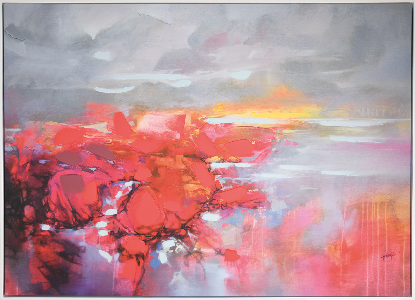 Scott Naismith (Molecular Bonds 2) Premium Framed Canvas Prints