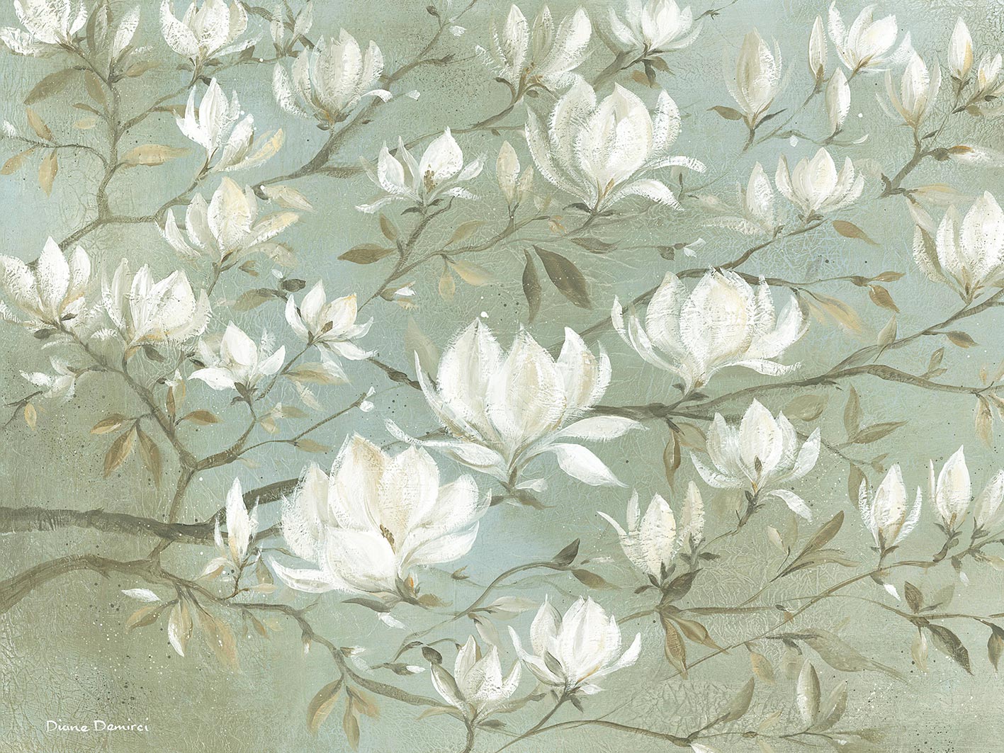 Diane Demirci (White Magnolia) Canvas Prints