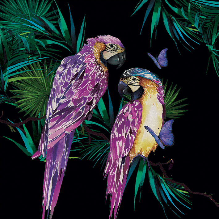 Summer Thornton (Parrots) Canvas Print