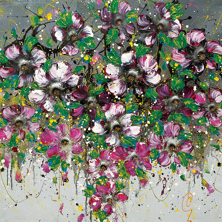 Clare Sykes (Zigzag Kiss) Canvas Print