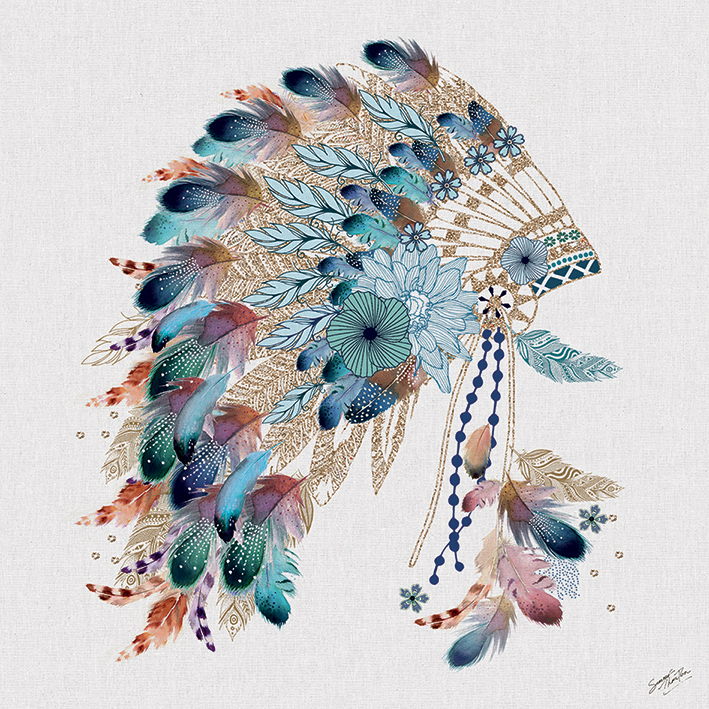 Summer Thornton (Tribal Headdress) Canvas Print | The Art Group