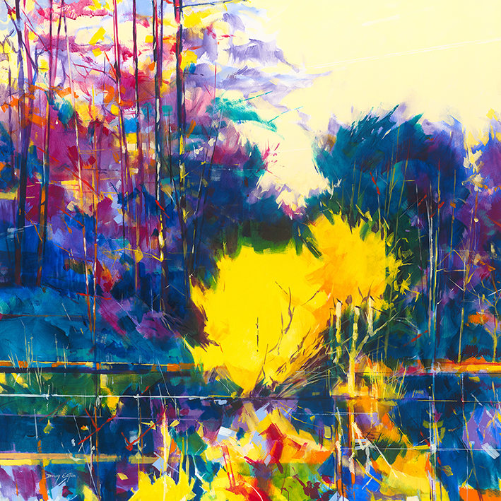 Doug Eaton (Bright Trees) Canvas Print