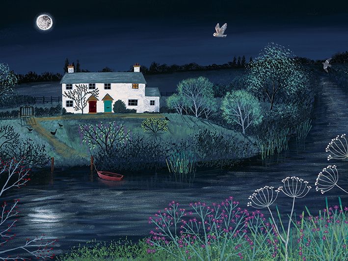 Jo Grundy (Moon River) Canvas Print