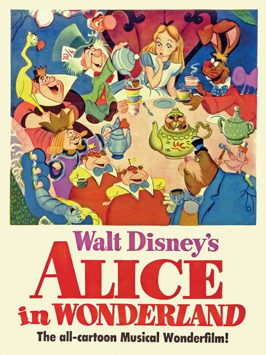 40x30cm Alice Im Wunderland #101875 Tea Party Poster Plakat Gerahmt 