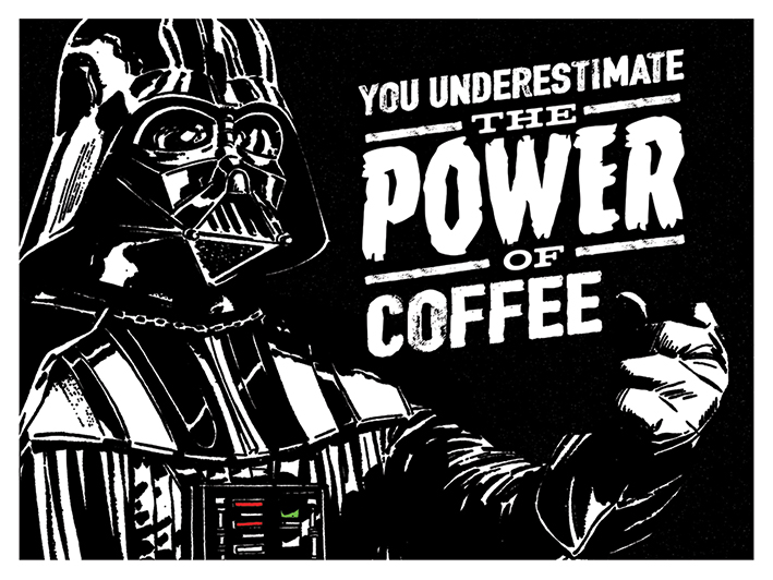 Star Wars (The Power Of Coffee) Canvas Print