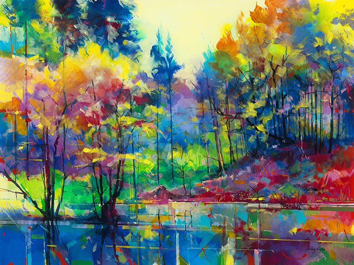 Doug Eaton (Meadowcliff Pond) Canvas Prints